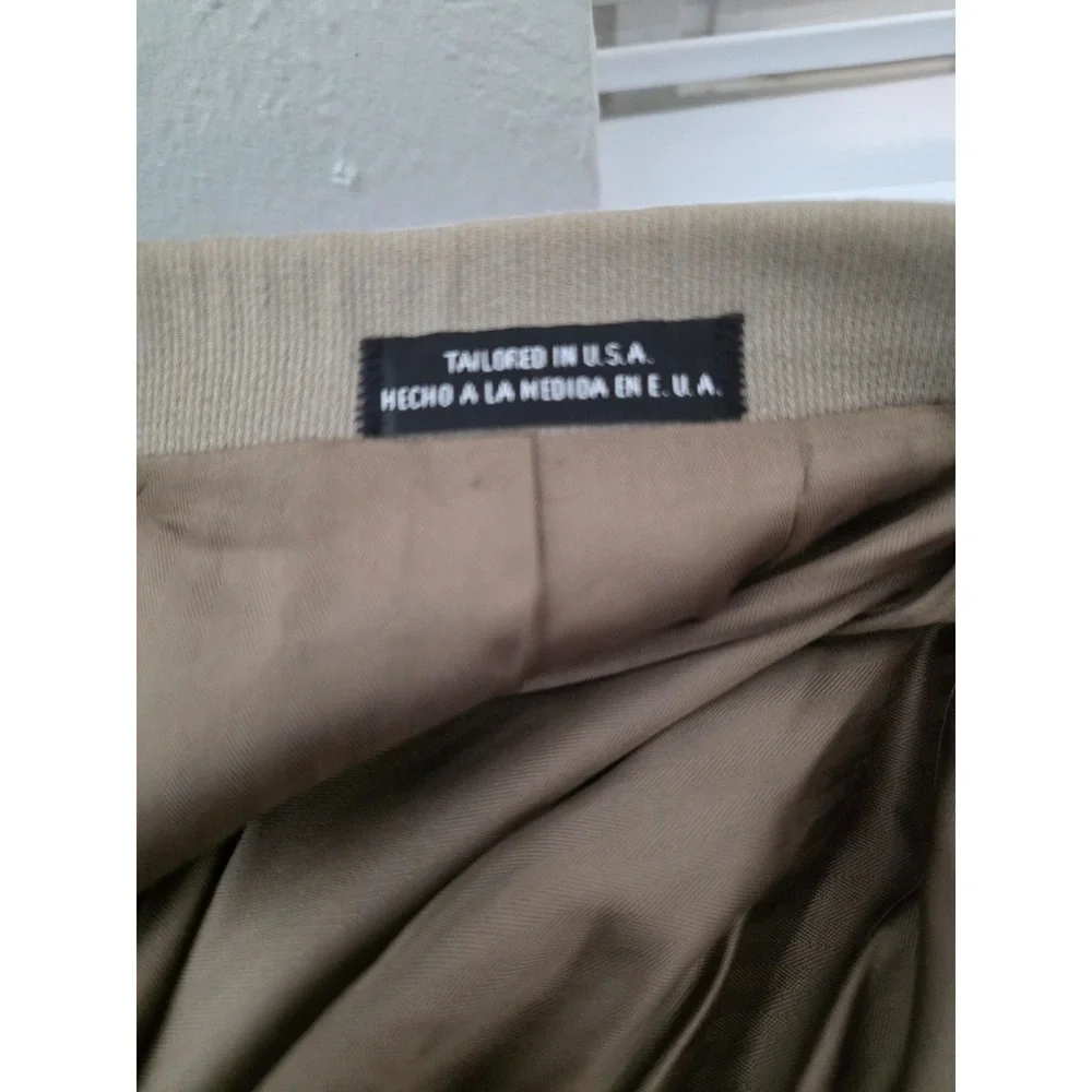 Stafford Blazer Jacket Mens 40R Beige Worsted Wool Blend Sports Coat‎ VTG USA